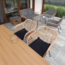 Aranżacja: Komplet foteli na balkon technorattan Torgiano Brown