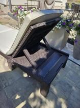 Aranżacja: Komplet leżaków hotelowych brązowych Daytona Deluxe