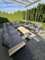 Aranżacja: Komplet mebli modułowych narożnik 280x220cm i 2 fotele Panaon GW