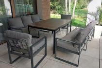 Aranżacja: Komplet mebli na taras ze stołem obiadowym Panaon Grande Prime GG