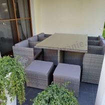 Aranżacja: Komplet mebli ogrodowych kostka 10+1 Pavolo Dark Grey