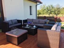 Aranżacja: Komplet mebli technorattanowych na taras Stefano Grande Brown