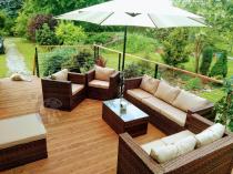 Aranżacja: Komplet technorattanowy na 8 osób Stefano Grande Carmel & Latte