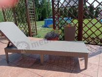 Aranżacja: Leżak ogrodowy składany Jaipur Cappuccino