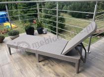 Aranżacja: Leżak ogrodowy składany Jaipur Cappuccino