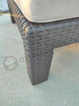 Aranżacja: Leżak ogrodowy z poduszką brązowy Daytona Deluxe