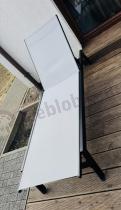 Aranżacja: Leżak ogrodowy z regulacją oparcia i kółkami Tebu - Silver + Black
