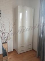 Aranżacja: Lima biały regał na książki REG2 77x40x200