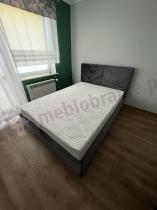 Aranżacja: Łóżko sypialniane tapicerowane Madera 140x200 - metalowa rama