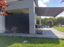 Aranżacja: Markiza boczna tarasowa zwijana z kasetą aluminiowa Kira 200x300 Graphite