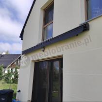 Aranżacja: Markiza tarasowa 450x300 Lea grafitowa - aluminium