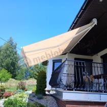 Aranżacja: Markiza tarasowa Lea 395x300 Kremowa - aluminium