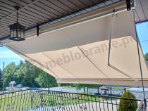 Aranżacja: Markiza tarasowa Lea 395x300 Kremowa - aluminium