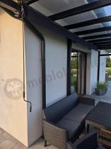 Aranżacja: Markiza tarasowa manualna 450x300 Mia grafitowa - aluminium