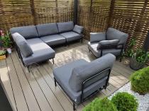 Aranżacja: Meble modułowe na taras w stylu loft Salve Slate 5 Plus
