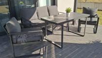 Aranżacja: Meble na taras z sofą i fotelami dla 5 osób - Panaon Dining DG