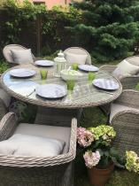 Aranżacja: Meble obiadowe na taras Altito Sei Dining Dim Grey & Taupe