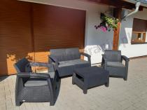 Aranżacja: Meble ogrodowe Corfu Set Curver Grafit Curver dla 4 osób