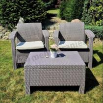 Aranżacja: Meble ogrodowe Corfu Weekend Cappuccino meble na balkon