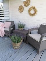 Aranżacja: Meble ogrodowe Corfu Weekend Cappuccino meble na balkon