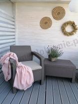 Aranżacja: Meble ogrodowe Corfu Weekend Cappuccino meble na balkon