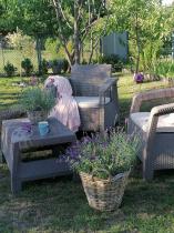 Aranżacja: Meble ogrodowe Corfu Weekend Cappuccino meble na balkon