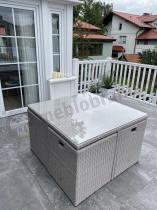 Aranżacja: Meble ogrodowe składane w kostkę Cubioso Light Grey & Blue Grey