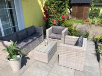 Aranżacja: Meble ogrodowe z technorattanu Stefano Set Max Grey