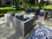 Aranżacja: Meble ogrodowe z technorattanu Stefano Set Max Grey