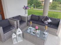 Aranżacja: Meble ogrodowe z technorattanu Stefano Set Max Grey