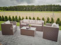 Aranżacja: Meble tarasowe technorattanowe Stefano Set Max Grey & Ivory