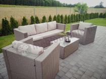 Aranżacja: Meble tarasowe technorattanowe Stefano Set Max Grey & Ivory