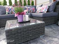 Aranżacja: Meble tarasowe z technorattanu LIGURITO VIII Dark Grey