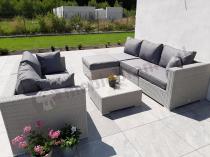 Aranżacja: Meble technorattan do ogrodu NILAMITO IX Light Grey