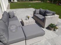 Aranżacja: Meble technorattan do ogrodu NILAMITO IX Light Grey
