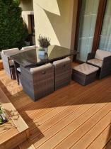 Aranżacja: Meble z technorattanu 10+1 Pavolo Double Brown