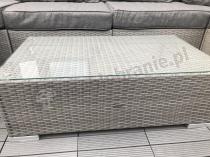 Aranżacja: Meble z technorattanu modułowe do ogrodu Nilamito VIII Grey & Grey