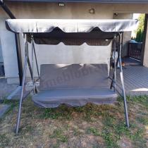 Aranżacja: Metalowa huśtawka trzyosobowa Bressa - Grey