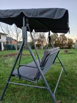 Aranżacja: Metalowa huśtawka trzyosobowa Bressa - Grey