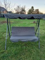 Aranżacja: Metalowa huśtawka trzyosobowa Bressa - Grey