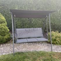 Aranżacja: Metalowa huśtawka trzyosobowa Tivona - Grey