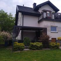 Aranżacja: Metalowa pergola na taras 3x4 z zasłonami i moskitierą Nefir 2.0 - Antracite