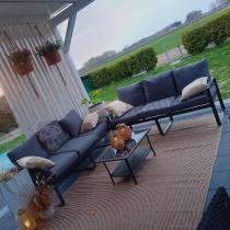 Aranżacja: Metalowa sofa trzyosobowa 175cm na taras Panaon 2024 - Grey