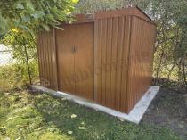 Aranżacja: Metalowa szopa na narzędzia 261x181cm Ganner brązowy