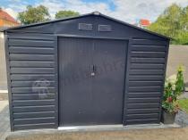 Aranżacja: Metalowa szopa na narzędzia ogrodowe Agger 277x191cm (4,8m2) – Antracyt