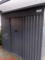 Aranżacja: Metalowa szopa narzędziowa Nittel 240x180x200cm - Antracite A16