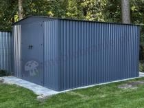 Aranżacja: Metalowa szopa ogrodowa Hartt Plus 300x360x205cm drzwi na zawiasach - Antracyt A16