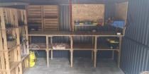 Aranżacja: Metalowa szopa ogrodowa Hartt Plus 300x360x205cm drzwi na zawiasach - Antracyt A16