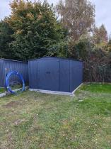 Aranżacja: Metalowa szopa ogrodowa Hartt Plus 300x360x205cm drzwi na zawiasach - Antracyt A16