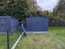 Aranżacja: Metalowa szopa ogrodowa Hartt Plus 300x360x205cm drzwi na zawiasach - Antracyt A16